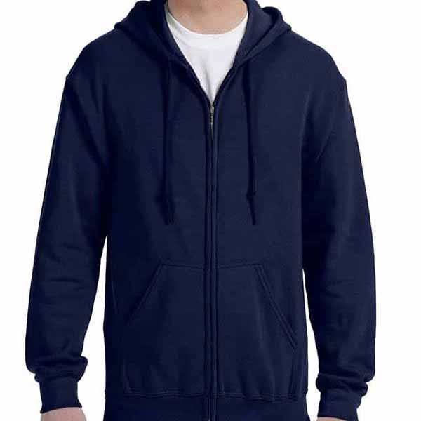 navy zipper hoody
