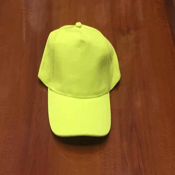 Yellow Cotton Cap front view