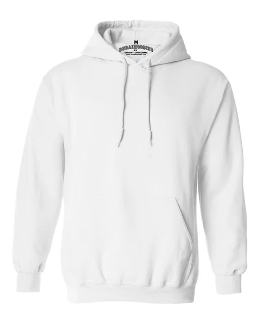 White Adult pullover hoodie