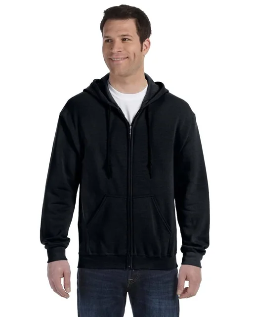 Black Adult full-zip hoodie