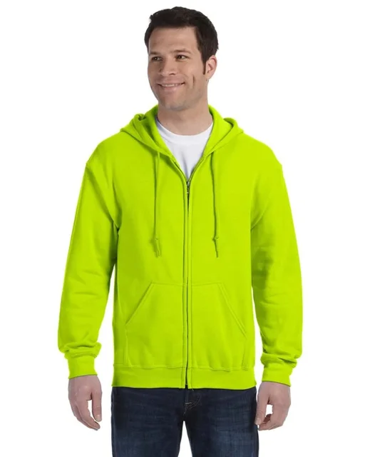 Lime (source: Olive Green) Adult full-zip hoodie