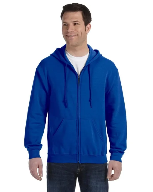 Royal Blue Adult full-zip hoodie