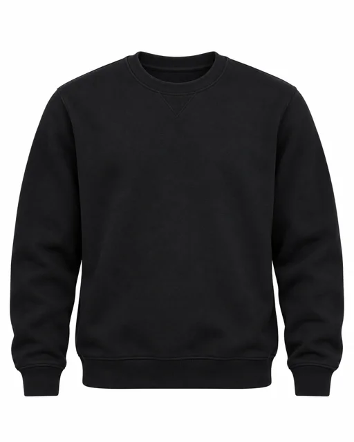 Black Round-neck sweatshirt
