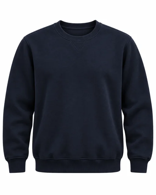 Deep Navy Round-neck sweatshirt