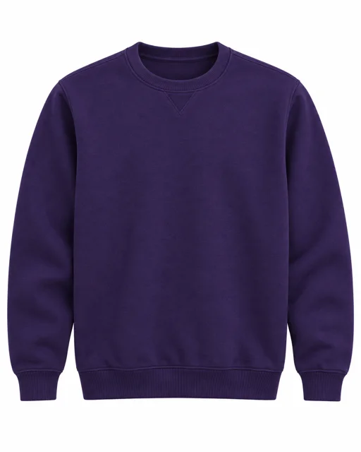 Purple Round-neck sweatshirt