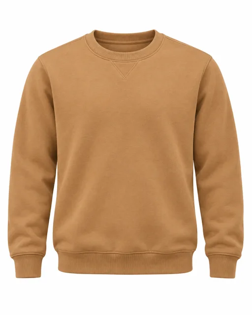 Camel Round-neck sweatshirt