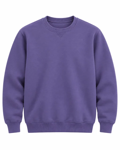 Lavender Round-neck sweatshirt