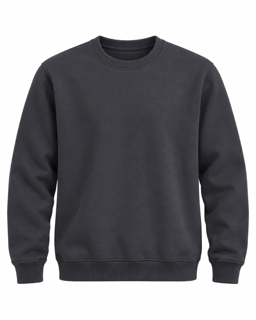 Charcoal Round-neck sweatshirt