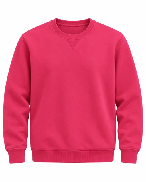 Fuchsia Round-neck sweatshirt