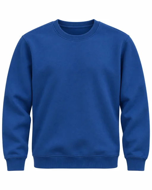 Royal Blue Round-neck sweatshirt