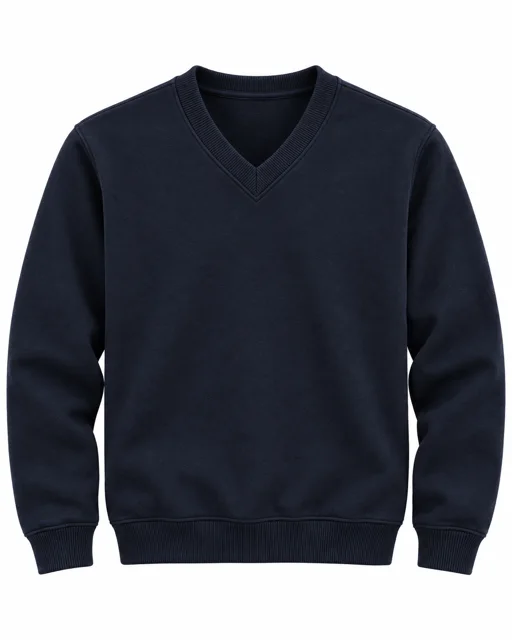 Deep Navy V-neck sweatshirt