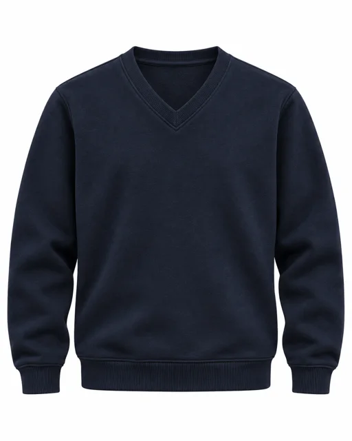 Navy V-neck sweatshirt