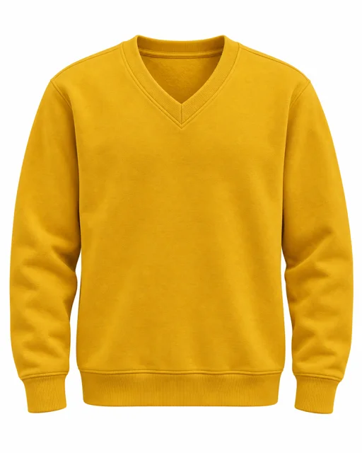 Golden Yellow V-neck sweatshirt