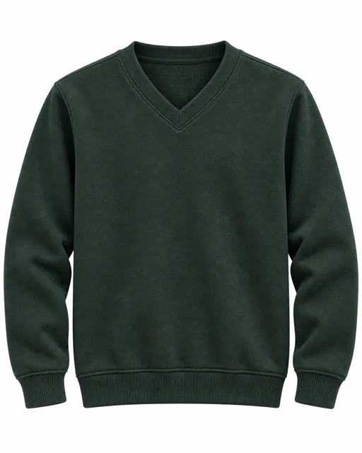 Dark Green V-neck sweatshirt