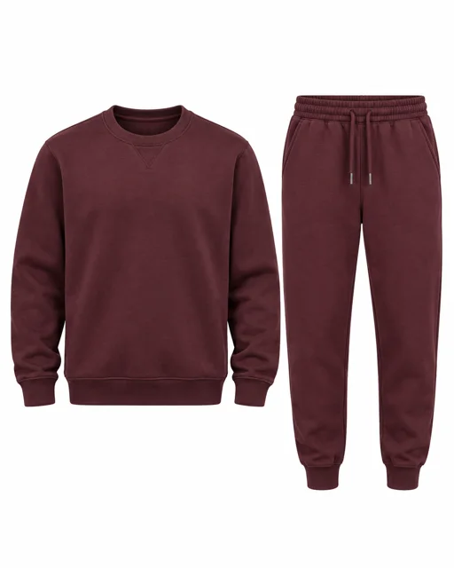 Burgundy Sweatshirt & jogger set