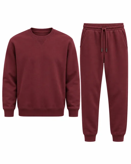 Maroon Sweatshirt & jogger set