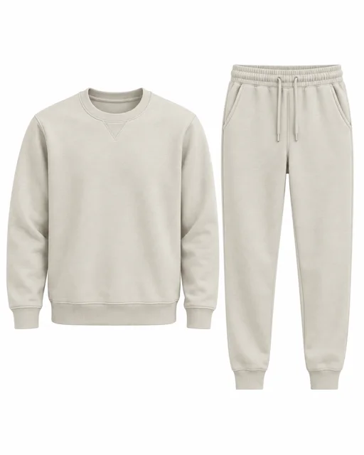 Cream Sweatshirt & jogger set
