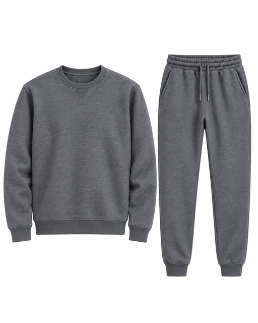 Dark Heather Grey Sweatshirt & jogger set
