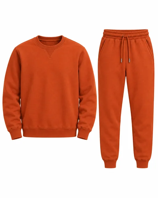 Orange Sweatshirt & jogger set