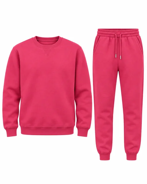 Fuchsia Sweatshirt & jogger set