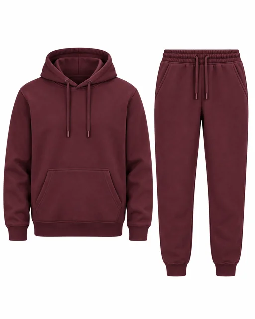 Burgundy Hoodie & jogger set