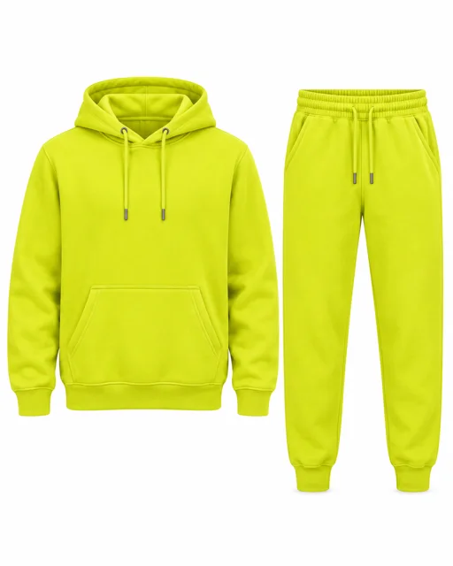 Fluorescent Yellow Hoodie & jogger set