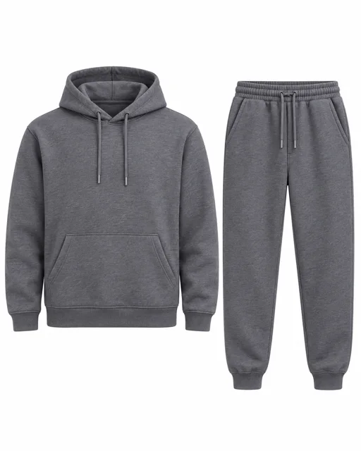 Dark Heather Grey Hoodie & jogger set