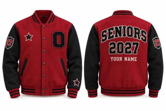 Red / Black Varsity jacket