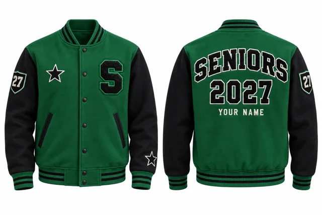 Emirates Green / Black Varsity jacket