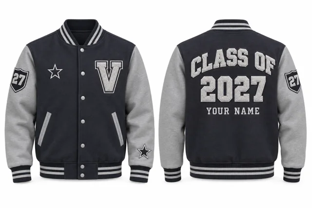 Charcoal / Sport Grey Varsity jacket