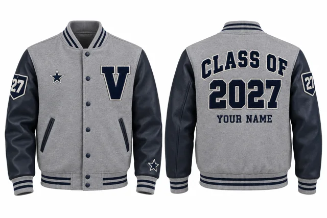 Sport Grey / Navy Varsity jacket