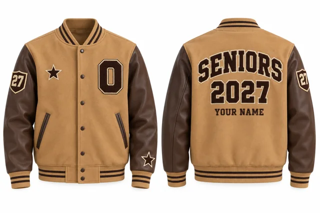 Camel / Brown Varsity jacket