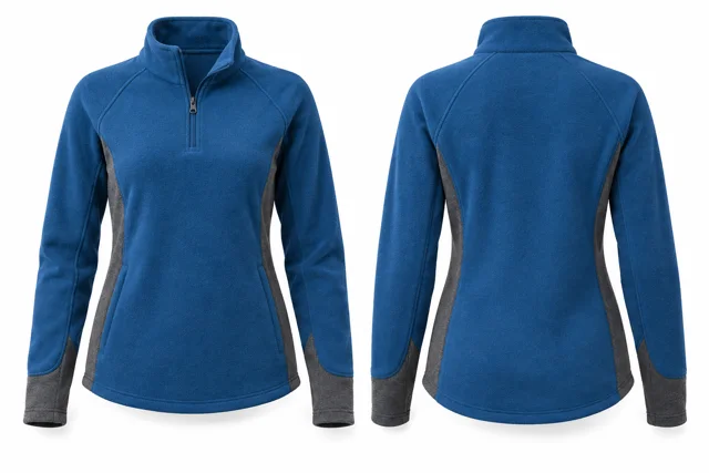 Sapphire / Dark Heather Grey Active half-zip