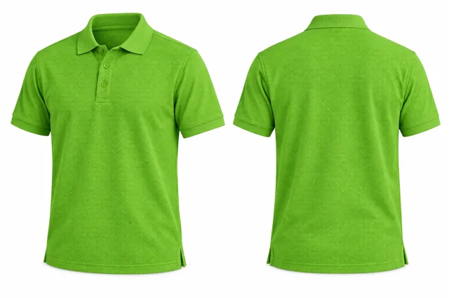 Lime Green Short sleeves dry-fit polo
