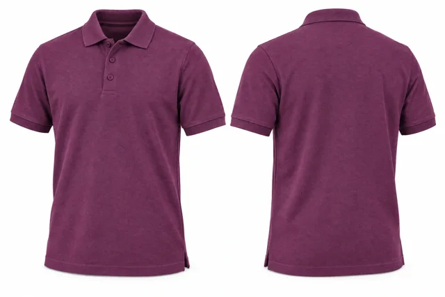 Plum Short sleeves dry-fit polo