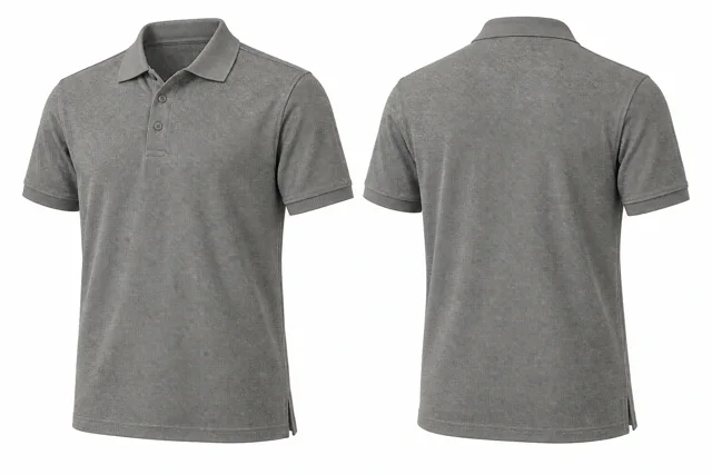 Warm Grey Short sleeves dry-fit polo