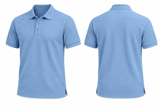 Light Blue Short sleeves dry-fit polo
