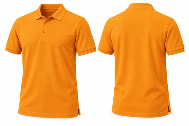 Golden Orange Short sleeves dry-fit polo