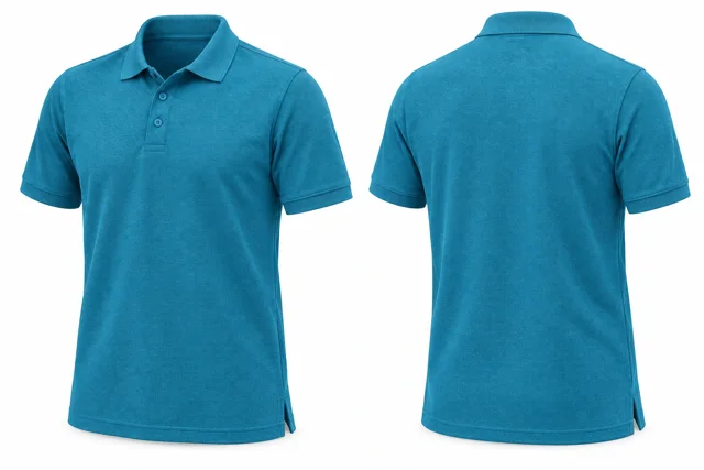 Turquoise Blue Short sleeves dry-fit polo