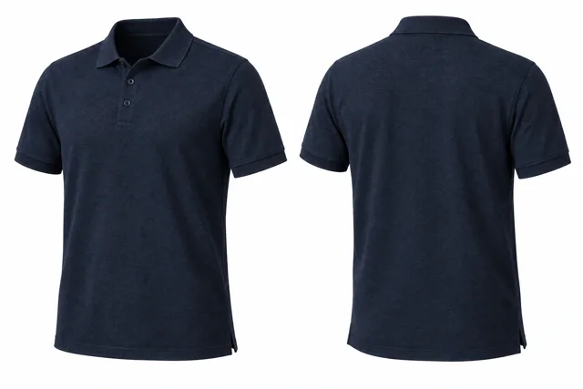 Deep Navy A Short sleeves dry-fit polo