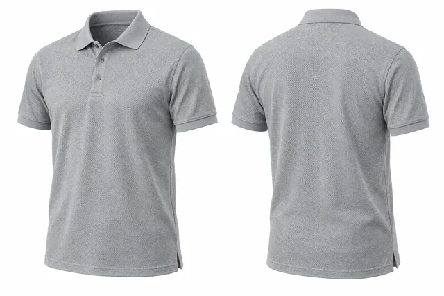 Silver Texture Short sleeves dry-fit polo