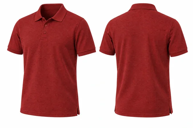 Brick Red Short sleeves dry-fit polo