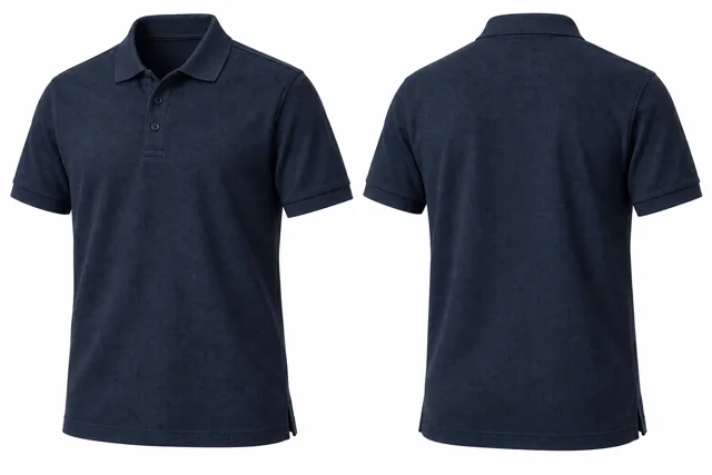 Navy A Short sleeves dry-fit polo