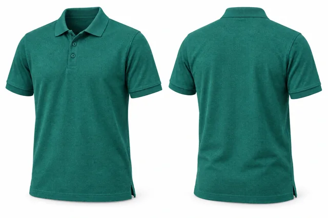 Teal Green Short sleeves dry-fit polo