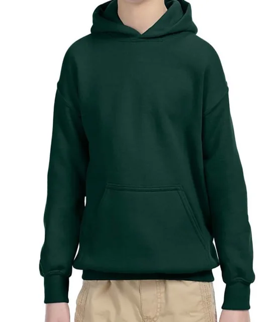 Dark Green Kids pullover hoodie