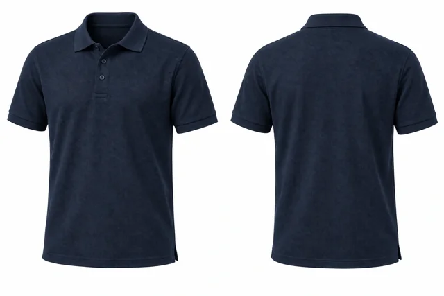 Navy B Short sleeves dry-fit polo