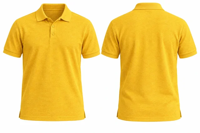 Golden Yellow Short sleeves dry-fit polo