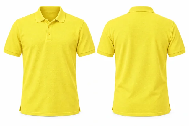 Lemon Yellow Short sleeves dry-fit polo