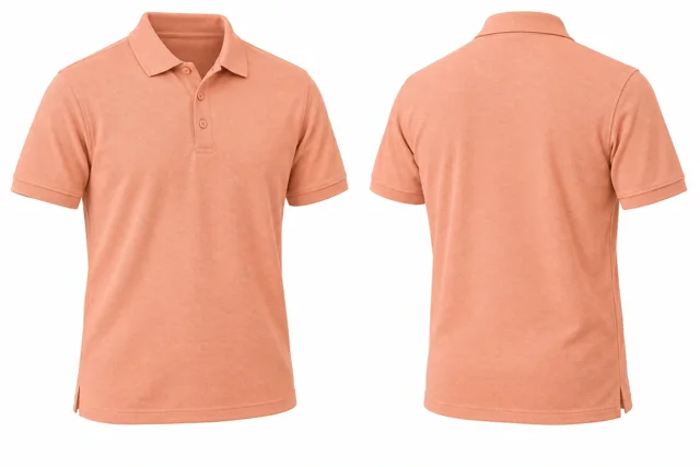 Salmon Peach Short sleeves dry-fit polo
