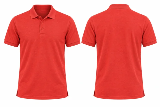 Coral Red Short sleeves dry-fit polo